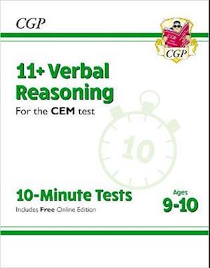 11+ CEM 10-Minute Tests: Verbal Reasoning - Ages 9-10 (with Online Edition)