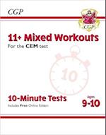 11+ CEM 10-Minute Tests: Mixed Workouts - Ages 9-10 (with Online Edition)