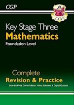 New KS3 Maths Complete Revision & Practice – Foundation (includes Online Edition, Videos & Quizzes)