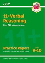 11+ GL Verbal Reasoning Practice Papers - Ages 9-10 (with Parents' Guide & Online Edition)