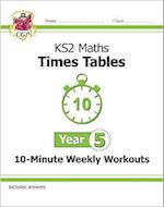 KS2 Year 5 Maths Times Tables 10-Minute Weekly Workouts