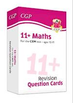 11+ CEM Maths Revision Question Cards - Ages 10-11
