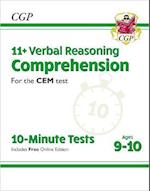11+ CEM 10-Minute Tests: Comprehension - Ages 9-10 (with Online Edition)
