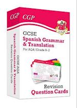 GCSE AQA Spanish: Grammar & Translation Revision Question Cards (For exams in 2024 and 2025)