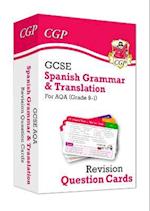 GCSE AQA Spanish: Grammar & Translation Revision Question Cards (For exams in 2025)