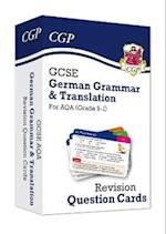 GCSE AQA German: Grammar & Translation Revision Question Cards (For exams in 2024 and 2025)
