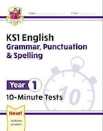 KS1 Year 1 English 10-Minute Tests: Grammar, Punctuation & Spelling