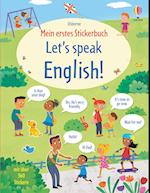 Mein erstes Stickerbuch: Let's speak English!