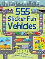 555 Sticker Fun - Vehicles Activity Book