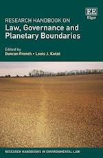Research Handbook on Law, Governance and Planetary Boundaries