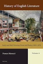 History of English Literature, Volume 4 : Early and Mid-Victorian Prose and Poetry, 1832–1870 