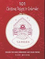 101 Christmas Designs to Embroider