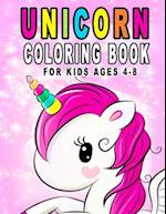 Unicorn Coloring Book For Kids Ages 4-8: Fun Unicorn Activity Book With Beautiful Coloring Pages 