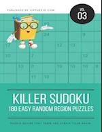 Killer Sudoku - 180 Easy Random Region Puzzles