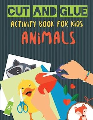 Cut and Glue Activity Book for Kids - Animals