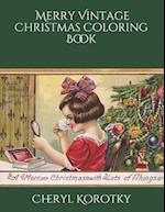 Merry Vintage Christmas Coloring Book