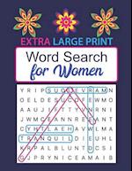 Extra Large Print Word Search for Women