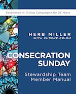 Consecration Sunday Stewardship Team Member Manual