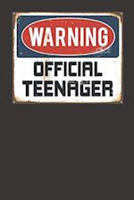 Warning Official Teenager