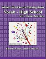 Whimsy Word Search, Vocab High School , ASL 