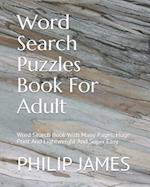 Word Search Puzzles Book for Adult