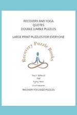 Recovery and Yoga Quotes Double Jumble Puzzle