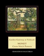 Garden Gateway at Vetheuil: Monet Cross Stitch Pattern 