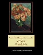 Vase with Chrysanthemums II: Monet Cross Stitch Pattern 