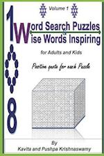 108 Word Search Puzzles & Wise Words Inspiring