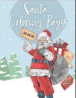 Santa Coloring Pages: 70+ Christmas Coloring Books for Kids with Reindeer, Snowman, Christmas Trees, Santa Claus and More! 