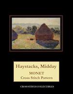 Haystacks, Midday: Monet Cross Stitch Pattern 