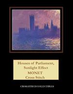 Houses of Parliament, Sunlight Effect: Monet Cross Stitch Pattern 