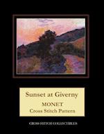 Sunset at Giverny: Monet Cross Stitch Pattern 