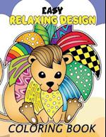 Easy Relaxing Design Coloring Book