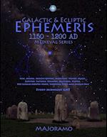 Galactic & Ecliptic Ephemeris 1150 - 1200 Ad