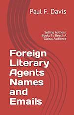 Foreign Literary Agents Names and Emails