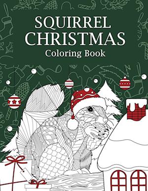 Squirrel Christmas Coloring Book