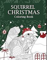 Squirrel Christmas Coloring Book