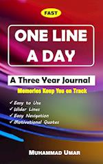 One Line a Day - A Three Year Journal 