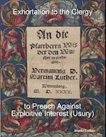 Exhortation to the Clergy to Preach Against Exploitive Interest (Usury)