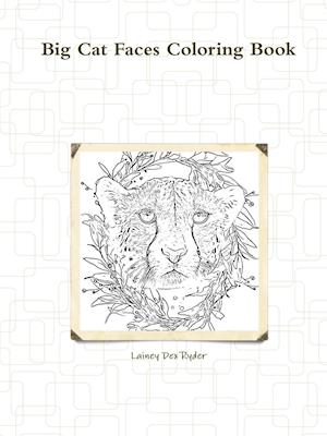 Big Cat Faces Coloring Book