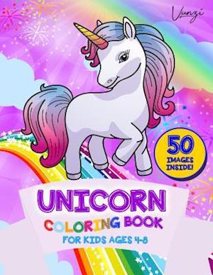 Unicorn Coloring Book for Kids Ages 4-8