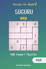 Puzzles for Brain - 400 Suguru Expert Puzzles 5x5 Vol.36