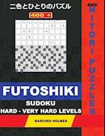 400 Futoshiki Sudoku and Hitori Puzzles. Hard - Very Hard Levels.