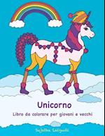 Unicorno Libro Da Colorare Per Giovani E Vecchi