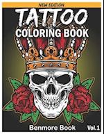 Tattoo Coloring Book: An Adult Coloring Book with Awesome and Relaxing Tattoo Designs for Men and Women Coloring Pages 