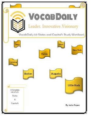 Vocabdaily 50 States and Capital's Study Workbook.