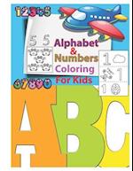 Alphabet & Numbers Coloring for Kids
