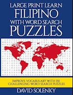 Large Print Learn Filipino with Word Search Puzzles