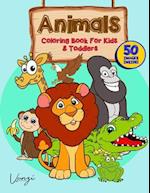 Animals Coloring Book for Kids and Toddlers